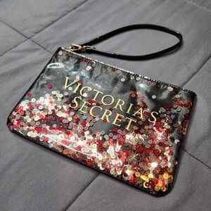 Victoria's Secret Sequin Black Clutch